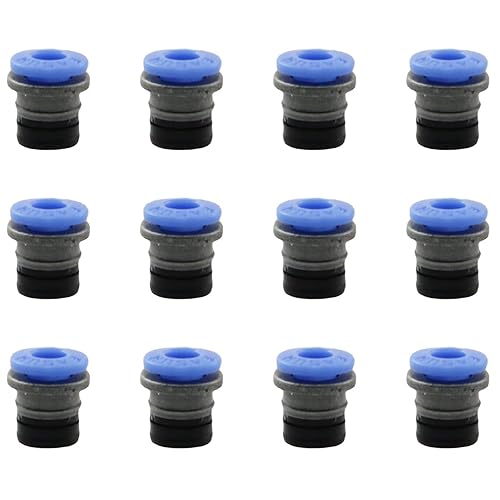 TAODAN 12PCS Conector neumático para impresora Accesorios neumáticos Extrusora de liberación rápida recta Embedded Clamp Head