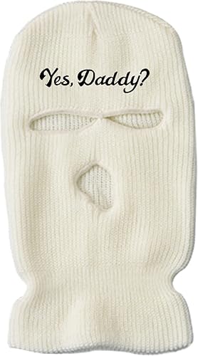 IMSMM Máscara de esquí de 3 agujeros de lana de punto sombrero cálido al aire libre Ciclismo máscara pasamontañas máscara pasamontañas