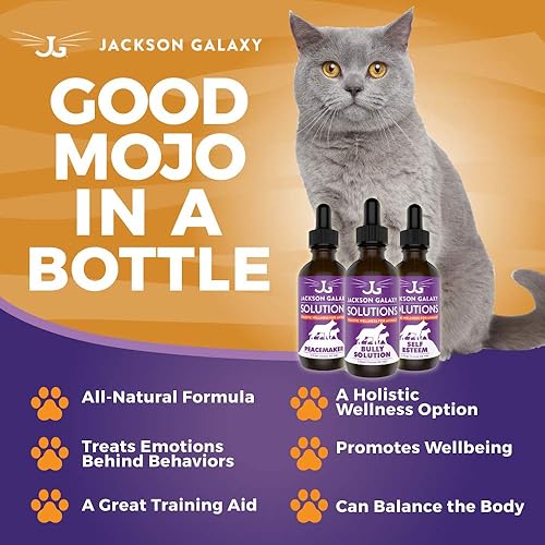 Miniatura 4 de Jackson Galaxy: Ultimate Peacemaker Set – Peacemaker, Bully Solution y Autoestima (2 onzas) – Solución para mascotas – Puede apoyar la intimidación,