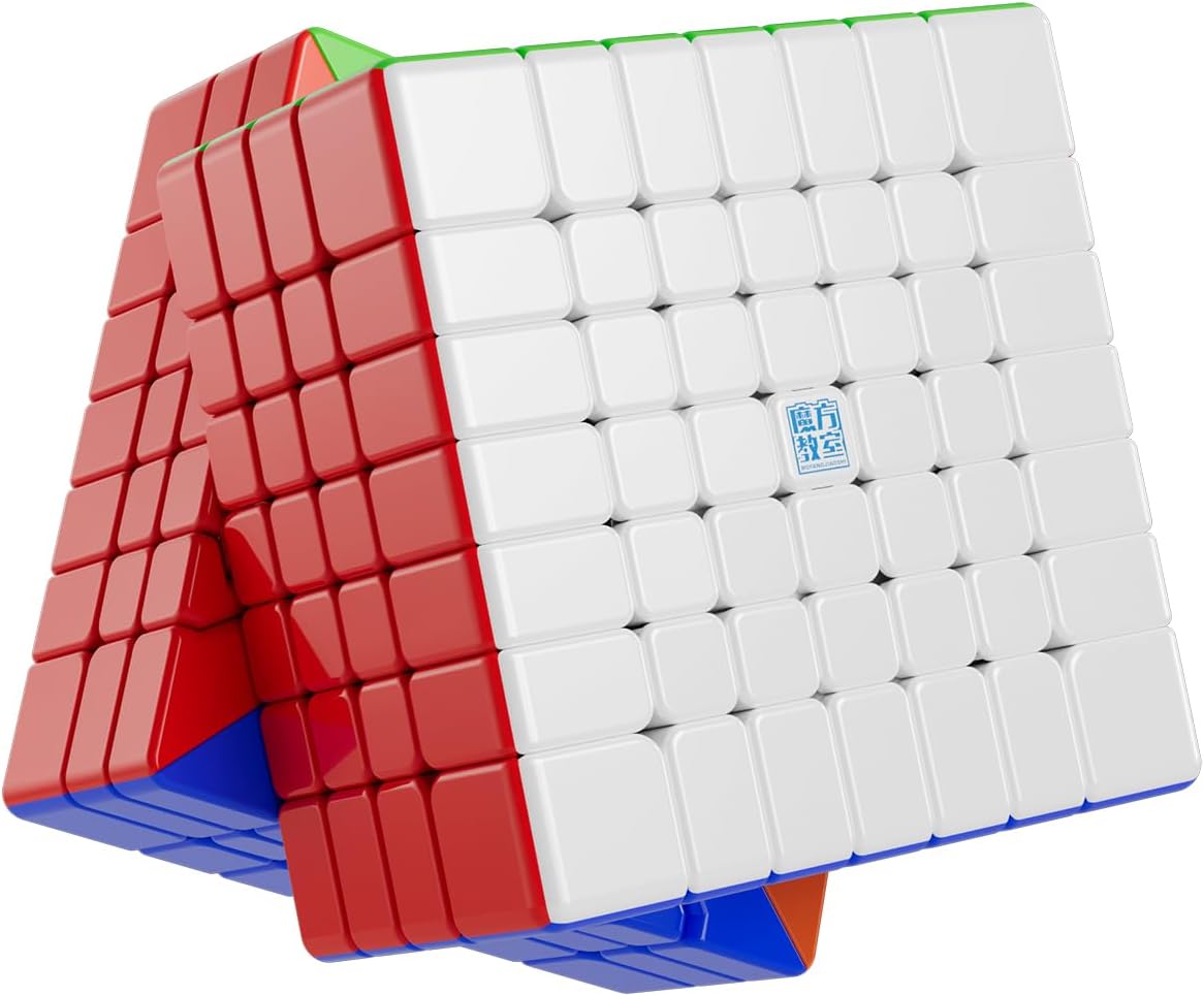 Moyu Meilong 7M V2 7x7 Magnetic Speed Cube, Adjustable Elasticity Magnetic Cube with Stickerless Shape Moves Quickly and Smoothly, Brain Teasers for Kids & Puzzle Boxes Classic Game