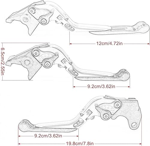 Miniatura 2 de motorcycle clutch lever For KAWASAKI VULCAN S 650 650cc VERSYS 1000 2015-2022 Motorcycle Adjustable Extendable Handle Bar Folding Brake Clutch