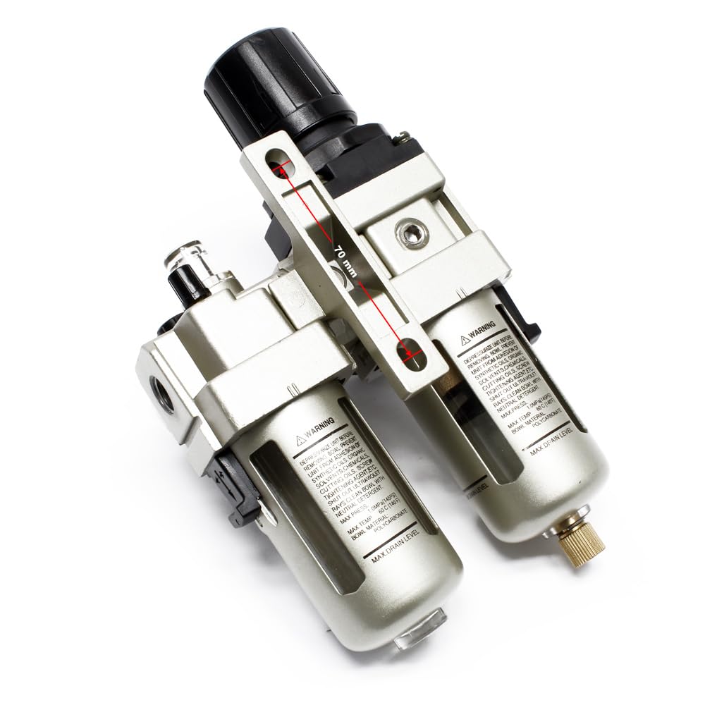 ‌Unidad de mantenimiento aire comprimido 12,91mm 1/4" filtro regulador separador agua difusor aceite