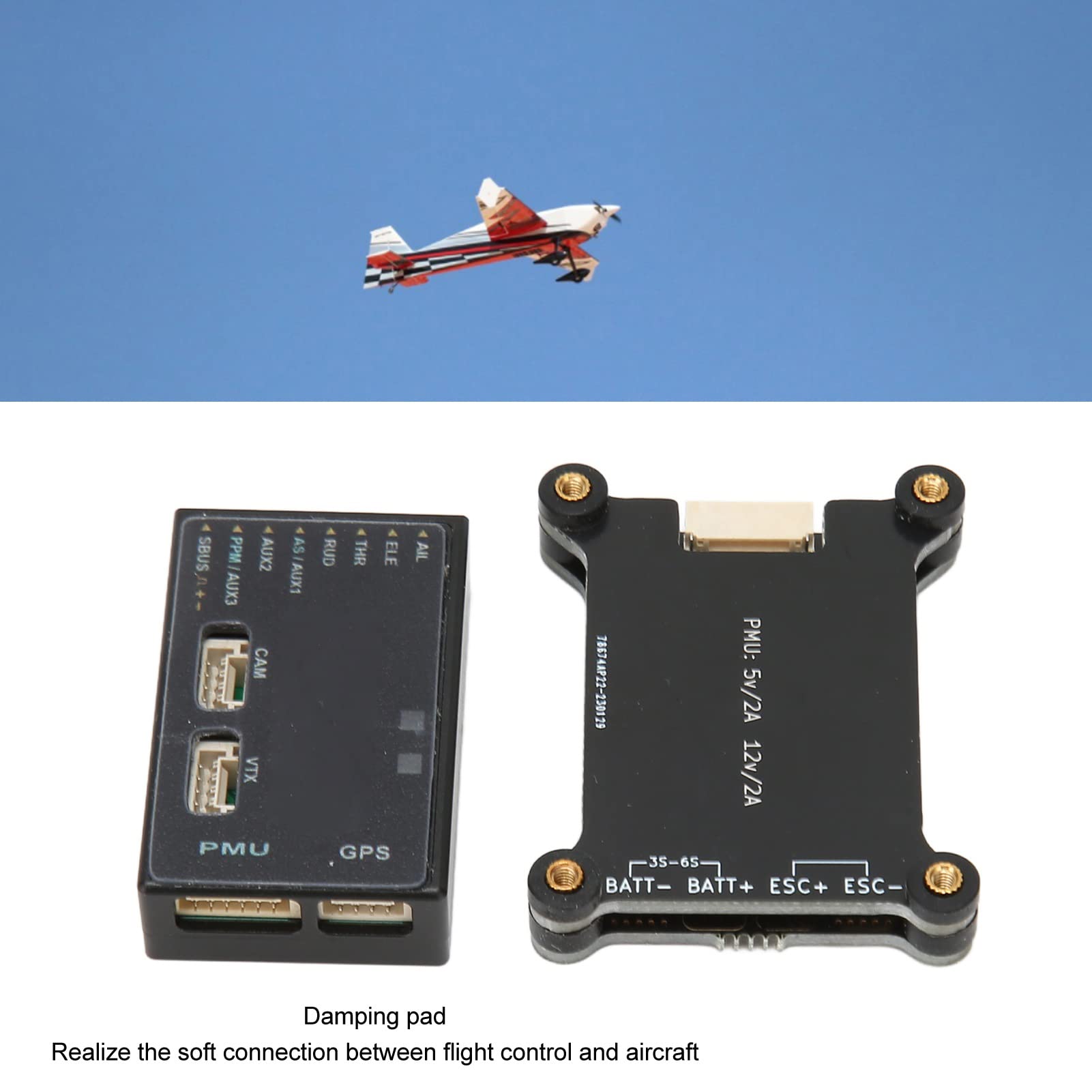 Controllore di Volo, Facile da Installare 2 in 1 SNL HD OSD MAVLINK Pad di Smorzamento della Piastra di Base Superiore Rimovibile BN220 Modulo GPS per Drone
