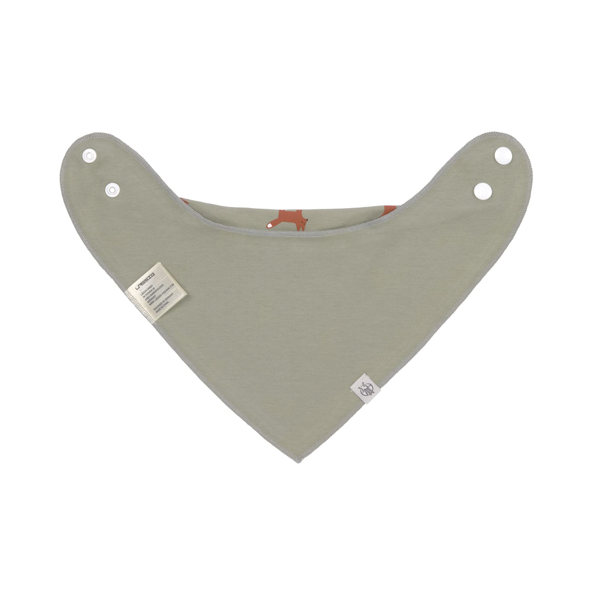LÄSSIG Baby Bandana chusty trójkątne zestaw 2 szt. bawełna ekologiczna/Little Forest Fox