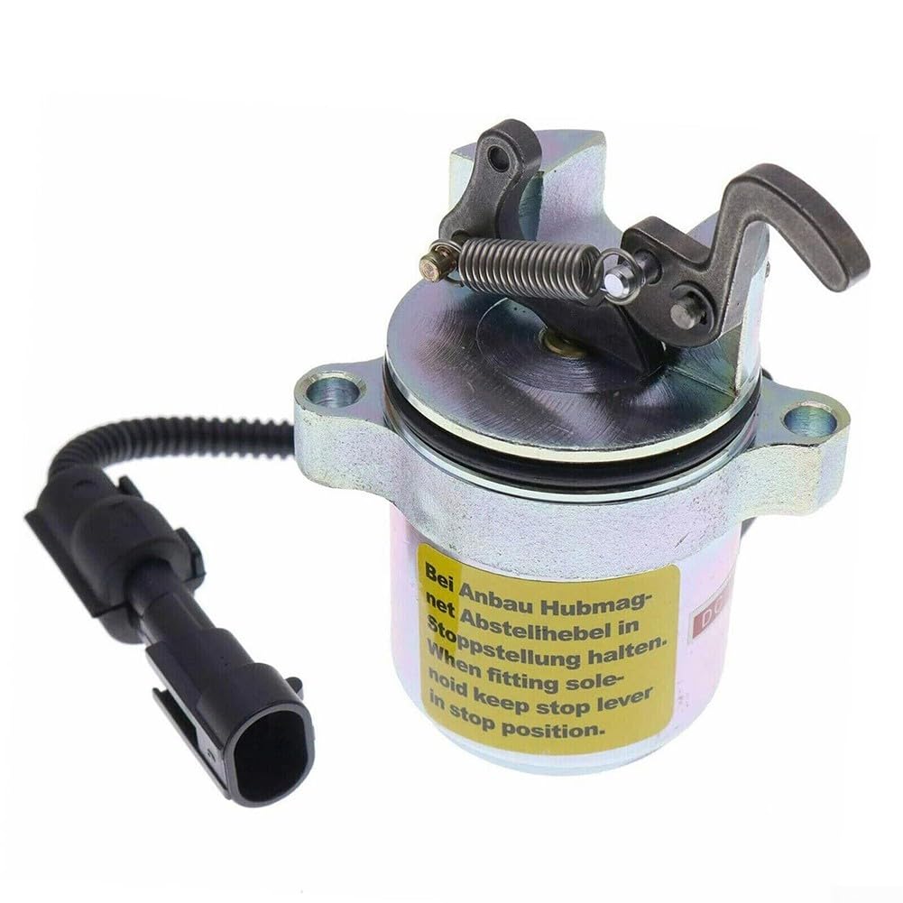 Imán de bloqueo de combustible 6686715 para Bobcat S250 863 873 – Válvula magnética de desconexión de 12 V para excavadora Deutz F3L F4M de repuesto resistente