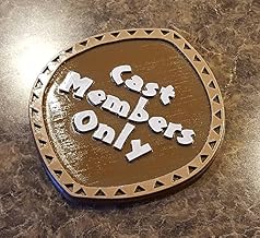 Cast Members Only Sign/Plaque - Polynesian Brown and White Themed
