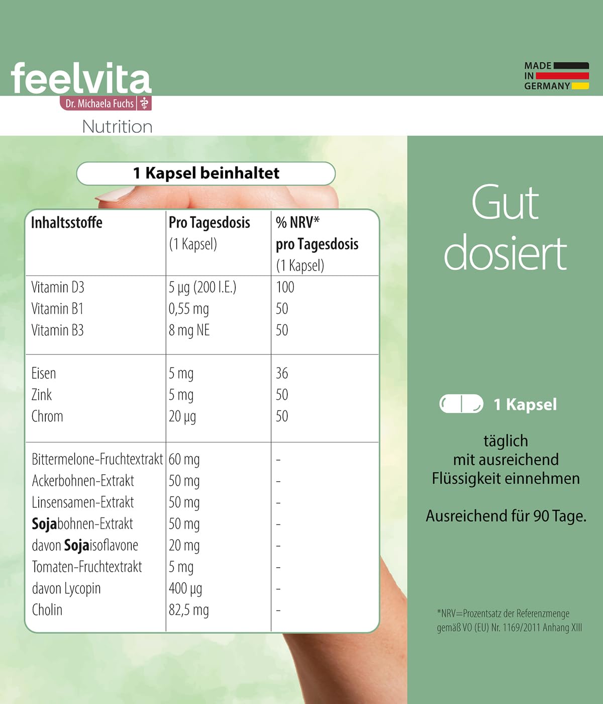 Genius Feelvita IM Cosmetics NAD+ Elastin Inside-/Out Set 5-tlg. mit Anti‑Aging Gesichtscreme & Serum, Augengel, Körperlotion & Blue Zone Essential Kapseln (90 Stück)- für sichtbar straffere Haut