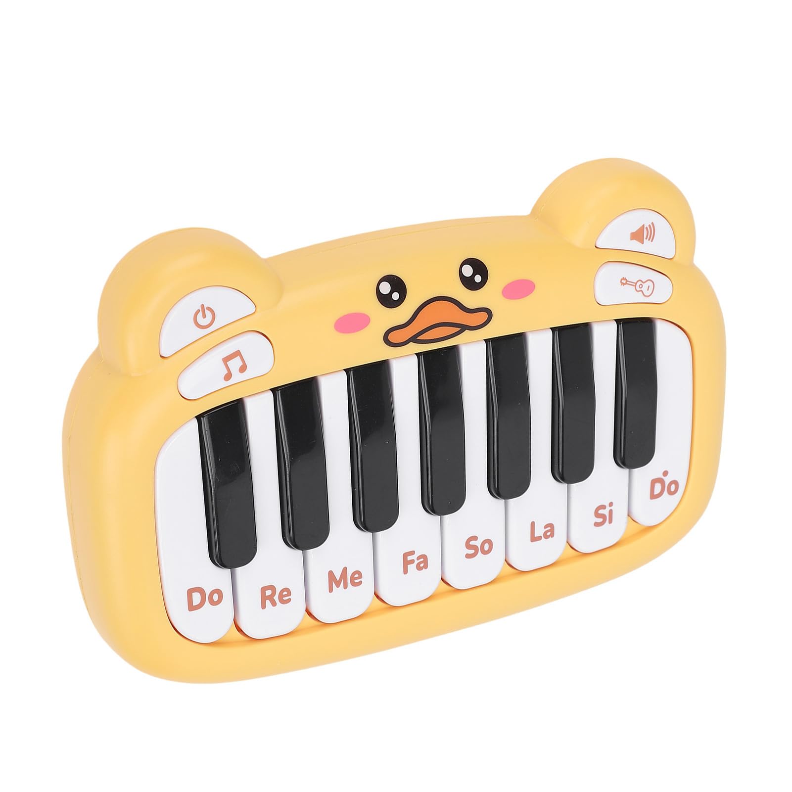 Denash Denash Pocket Sized Baby Piano Toy Compact Battery Powered Toddler Piano Keyboard Musical Toy, Ideal Music Baby (Brown) (Yellow) — view 8
