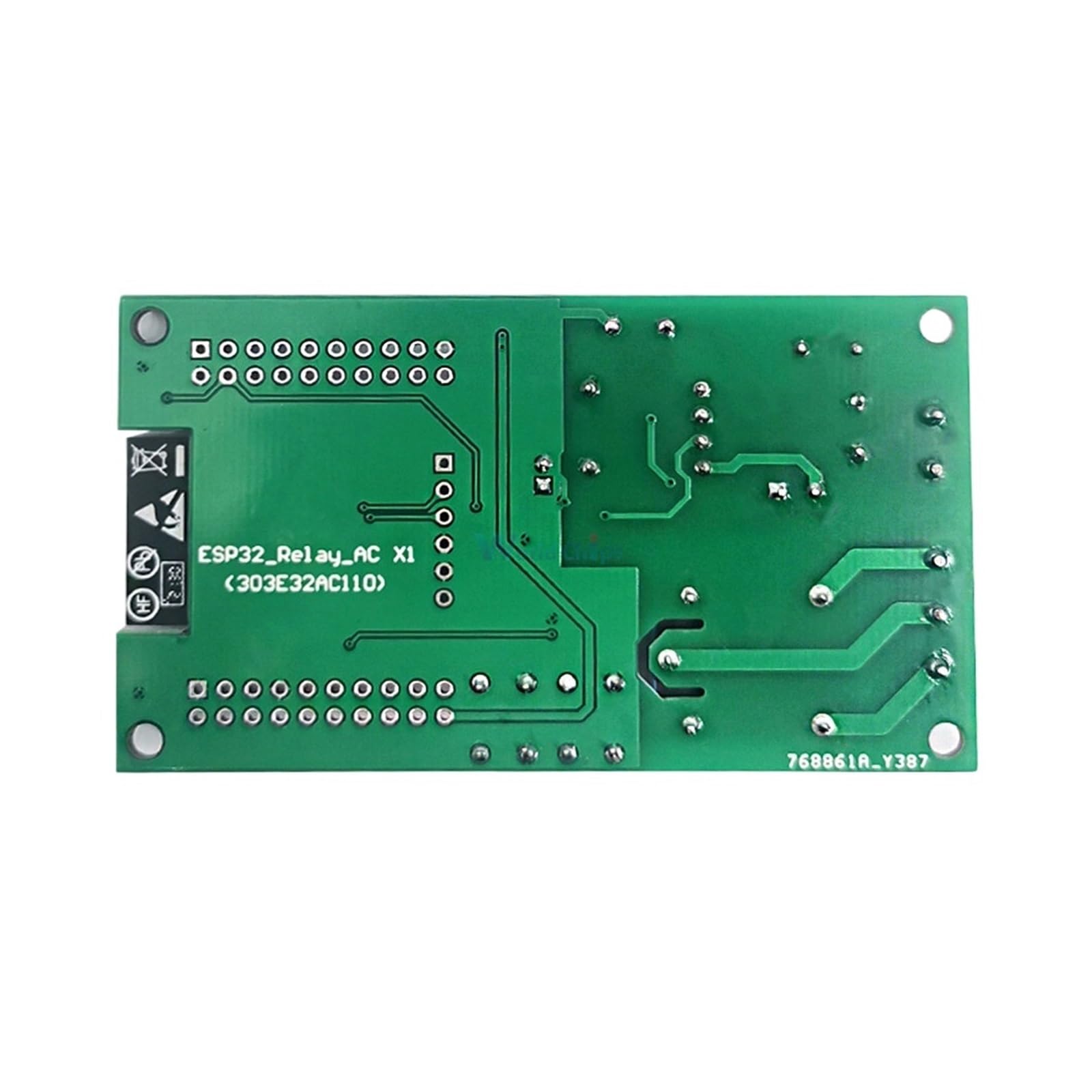 Relay Module PLC AC 90–250 V ESP32 Einzelrelais-Entwicklungsplatine, integriertes ESP32E-Modul mit Pins
