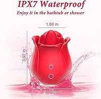 Vista 5 de Vibrador de juguete rosa para mujer, mini estimulador de clítoris para lamer la lengua con 9 placeres vibradores para estimulación del clítoris