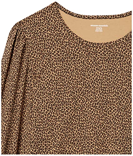 Image of Amazon Essentials Women's Long-Sleeve Crewneck Smocked Cuff T-Shirt