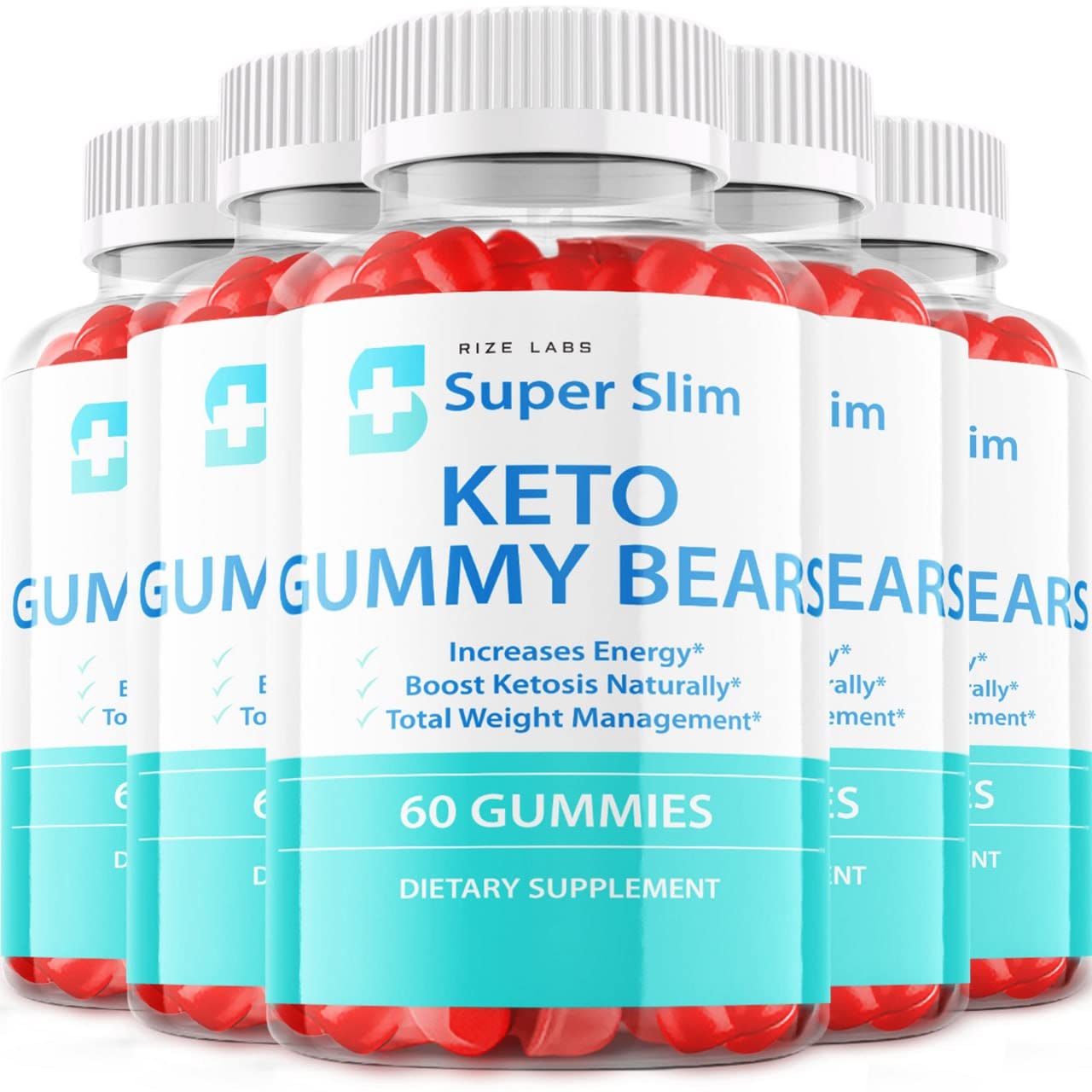 (5 Pack) Super Slim Keto Gummy Bears Super Slim Keto Gummies (300 Gummies)