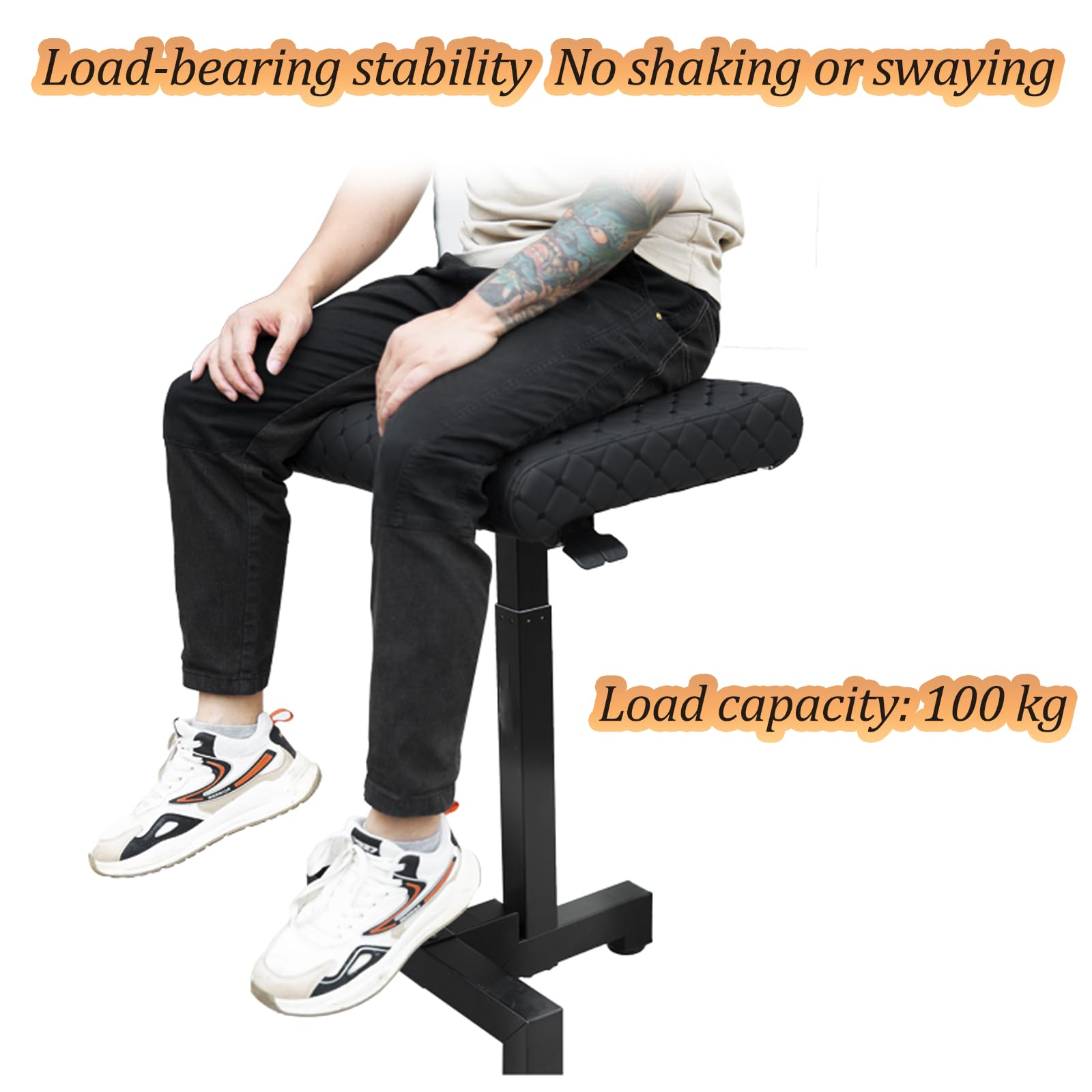Tattoo Armrest Stand Pneumatique Lifting Soft Sponge Pad Armrest, Hydraulique Ajuster la hauteur Armrest Workbench Équipement de tatouage professionnel.