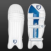 Fortress Original 200 Batting Cricket Pads - County Grade HD Foam Protection, Sweat-Wicking Mesh, 5 Sizes Junior to Large Adult