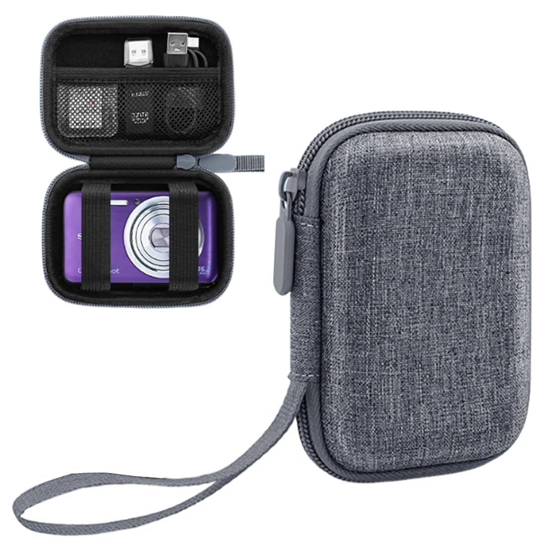 MINI Custodia protettiva da viaggio, Borsa porta-fotocamera, 10 * 7 * 4 cm, Robusta, Antipolvere, Antiurto, Resistente Agli Spruzzi, kit di accessori per action camera