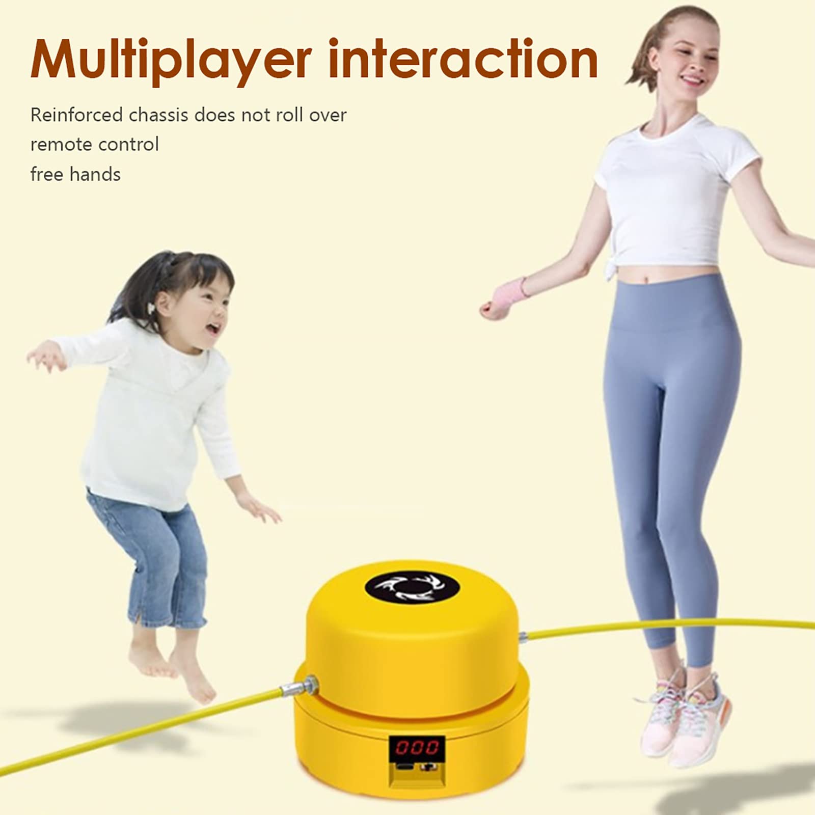 Máquina para saltar cuerdas Máquina eléctrica automática para saltar cuerdas, conteo automático de control remoto, máquina para saltar cuerdas para la familia, la oficina, el gimnasio, la fiesta