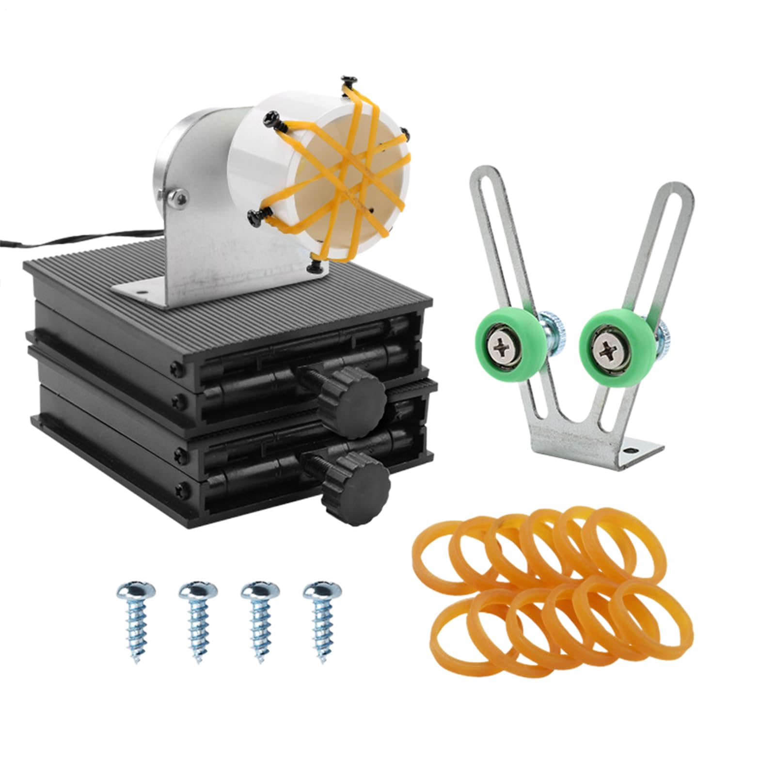 Machine de canne à pêche pour emballage – Outil de séchage époxy, kit d'enroulement portable, équipement de réparation efficace | Machine de construction de canne à pêche multifonctionnelle pour