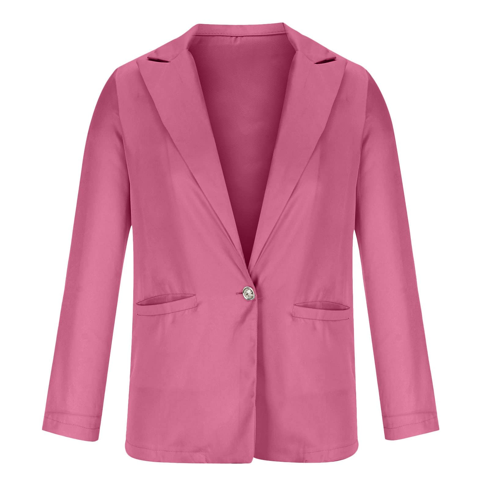 Modische Damen Anzugjacke leichtem Strick für Business Freizeit mit elegantem gekerbten Kragen langen Ärmeln