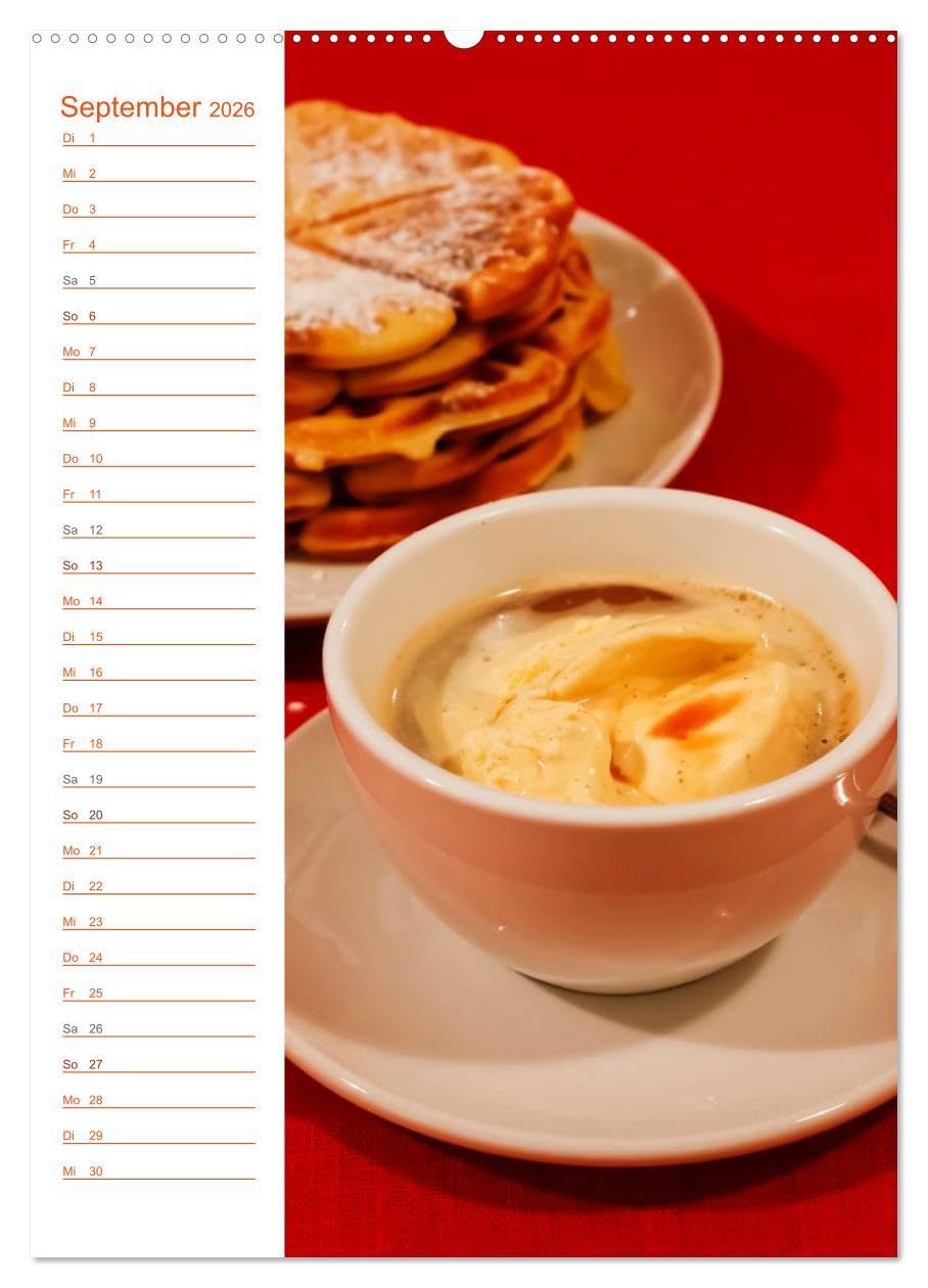 Köstliche Kaffeespezialitäten (hochwertiger Premium Wandkalender 2026 DIN A2 hoch), Kunstdruck in Hochglanz: Farbige Fotografien von Kaffeespezialitäten (CALVENDO Lifestyle)
