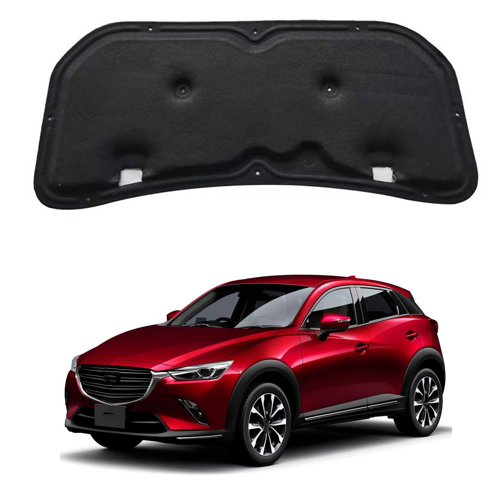 Papep Normal Heat Shield & Soundproof Cotton For Mazda Cx-3 Oe: D10e56681, Bonnet Engine Insulation Mat, Noise Reduction Thermal Liner Cover For Car Hood