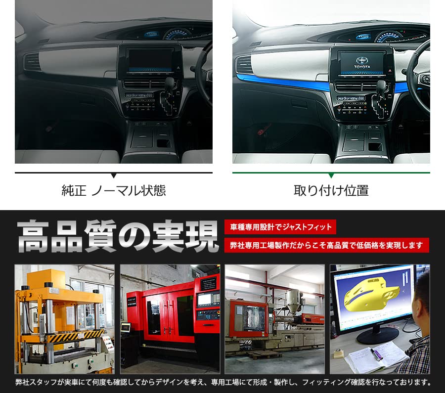 Amazon | BM トヨタ エスティマ 50系 4期 ダッシュボードパネル 