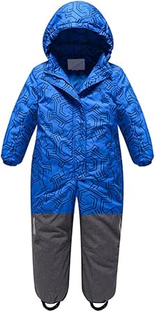 Boys Girls Snowsuits One-piece Padded Jackets Kids Hooded Coats Quilted Warm Jacket Windproof Puffer Softshell Coat Unisex Soft Long Sleeve Outerwear Jumpsuits Snowsuits For 2-5 Years Ski - View #4