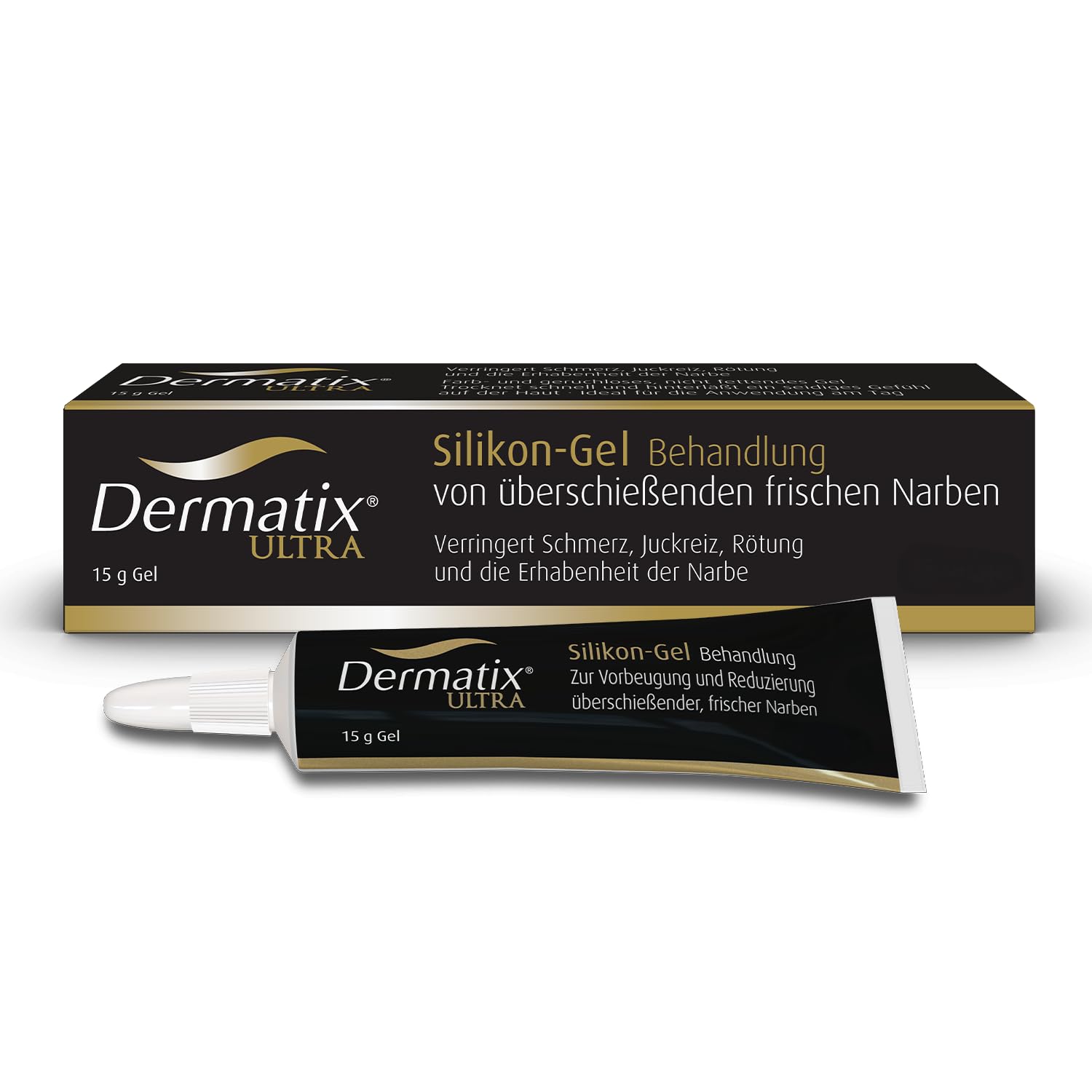 Dermatix Ultra Gel anti-cicatrices postopératoire, contre le gonflement, les démangeaisons, la douleur et les rougeurs, crème pour enfants et adultes, soin des cicatrices 15 g