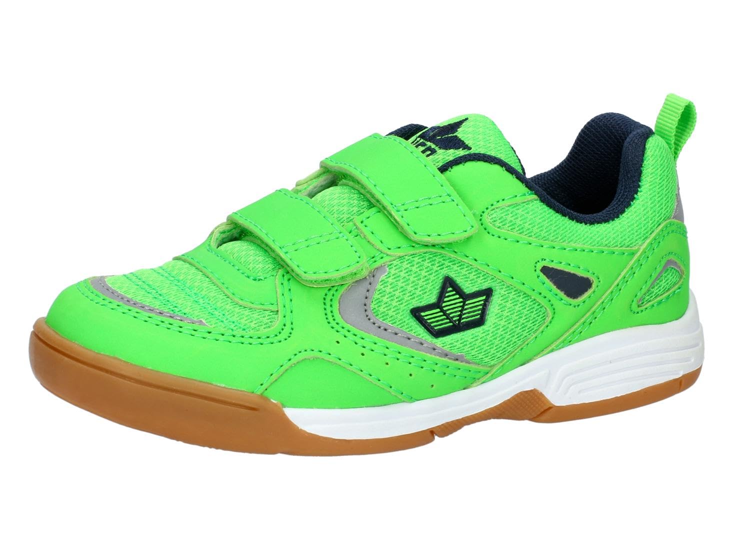 Lico Unisex Kid's Siro V Indoor Trainers, Green Navy, 12.5 UK Child