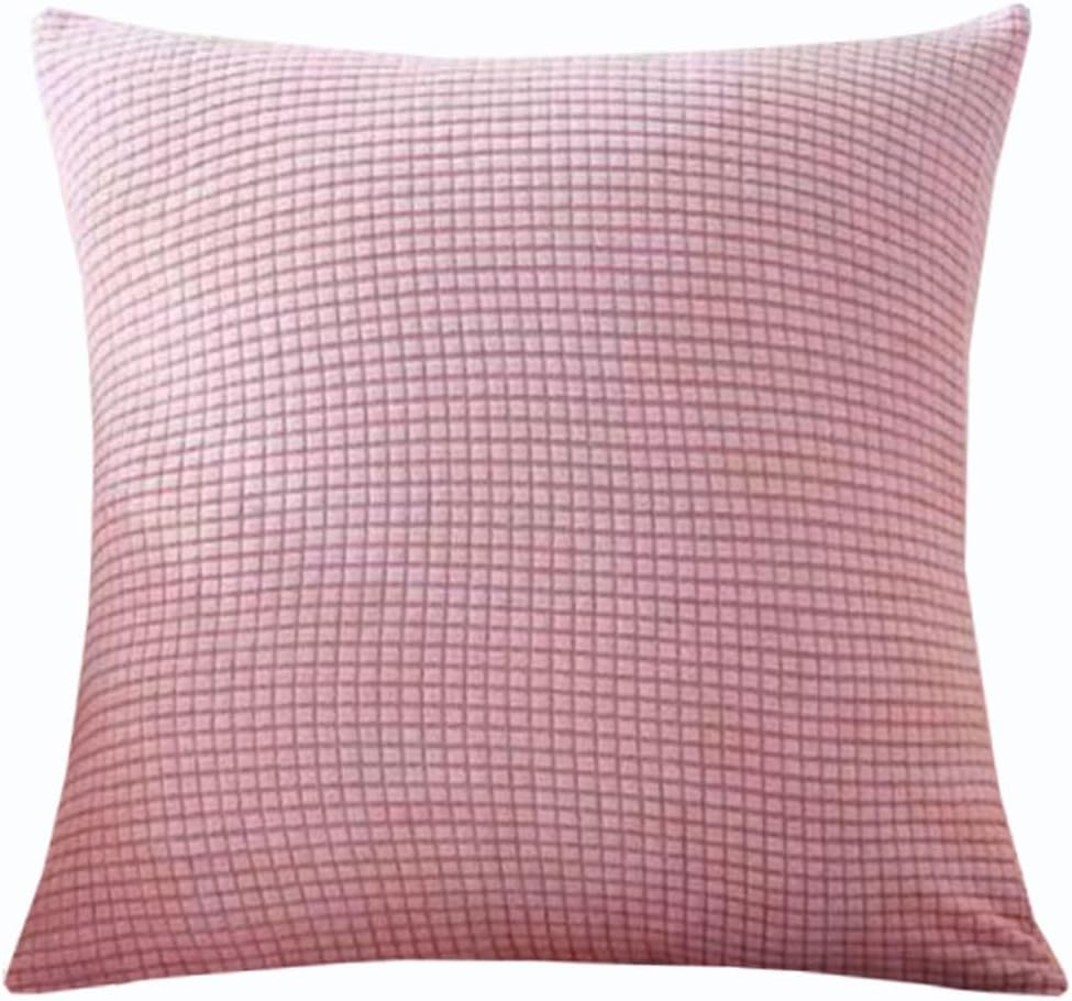 Super King Size Pillow Cases,Square Extra Large Cushion Covers 90x90,70x70,80x80 Cm Soft Stretch Pillow Cover With Invisible Zipper Decorative Pillowcases For Sofa Couch(Peach,70x70 cm(1pc))