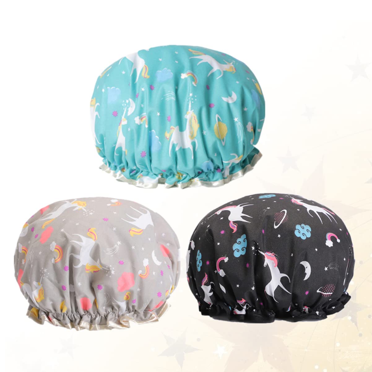 9 Piezas Gorro De Ducha Turbante Gorro De Ducha De Doble Capa Gorros De Baño Elásticos Gorro De Baño Gorro De Ducha Impermeable Gorra De Spa Ajustable Sombrero De Medico Perder
