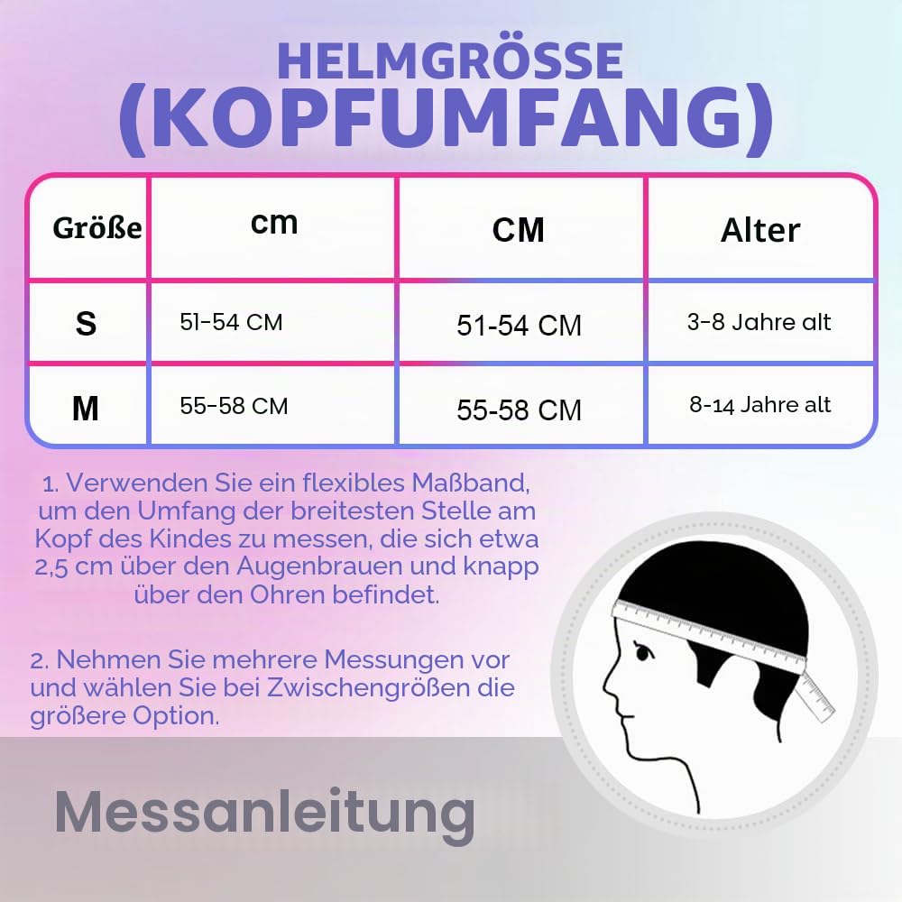 Skaterhelm Fahrradhelm für Kinder, Farbverlauf, Jungen und Mädchen, Sicherheit und Leichtgewichtige Kinderhelm Skateboarding Helm für Fahrrad Skateboard Rollschuh Scooter BMX and Ride Helm