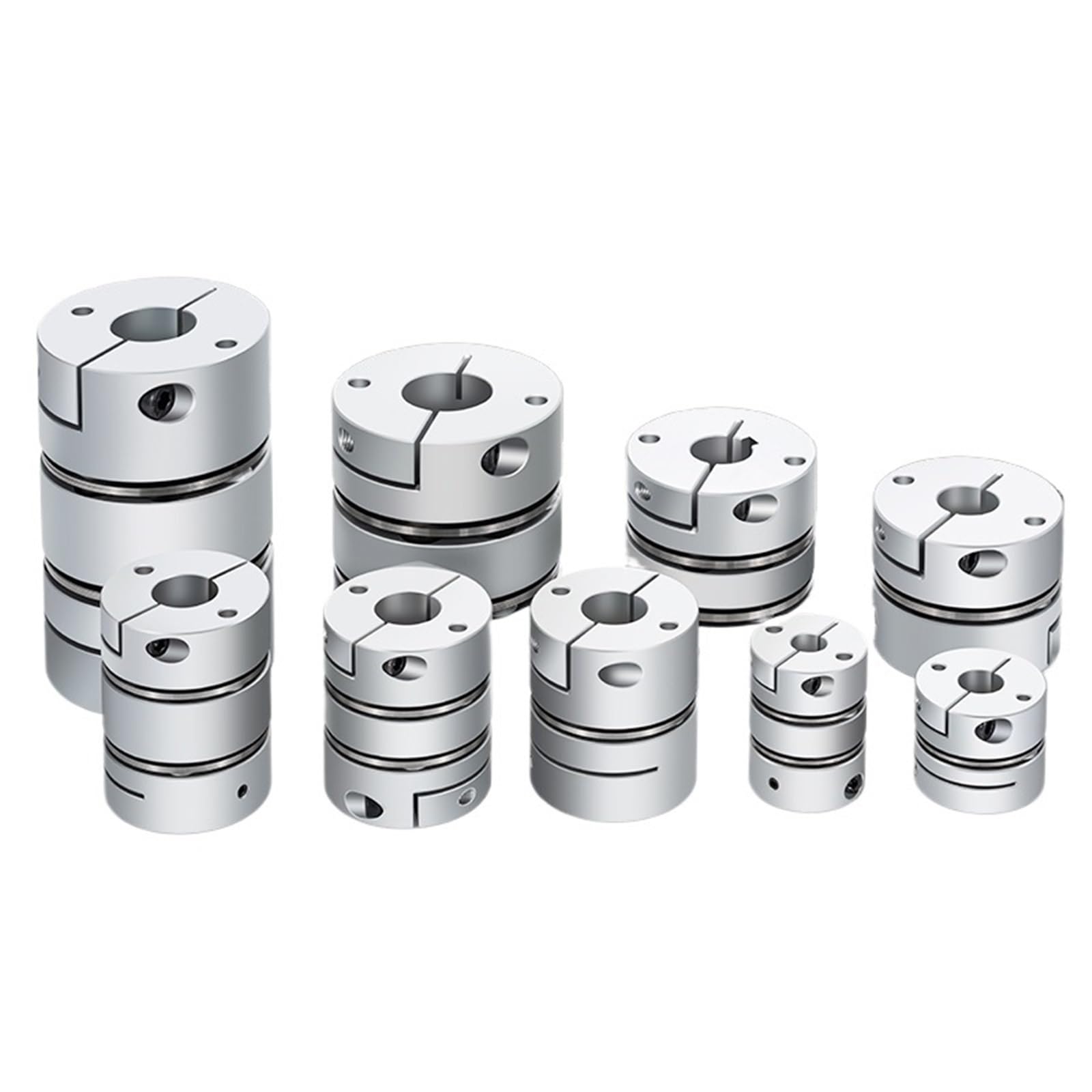 Accoppiamento Albero D39L44 Giunto Elastico a Membrana Singola connettore Elastico D39mm L44mm Vite a Sfere servomotore Passo-Passo Computer Encoder(12x18)