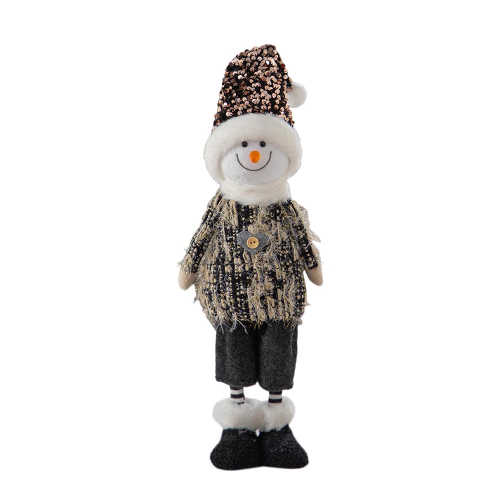 Muñeca Decorativa de Mesa Navideña, Decoración Navideña, Colección Creativa, Figura Navideña, Adorno Navideño para El Escritorio de La Cocina del, Muñeco de Nieve