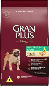 GRANPLUS MENU CAO ADULTO LIGHT - RAÇAS PEQUENAS - 10,1kg