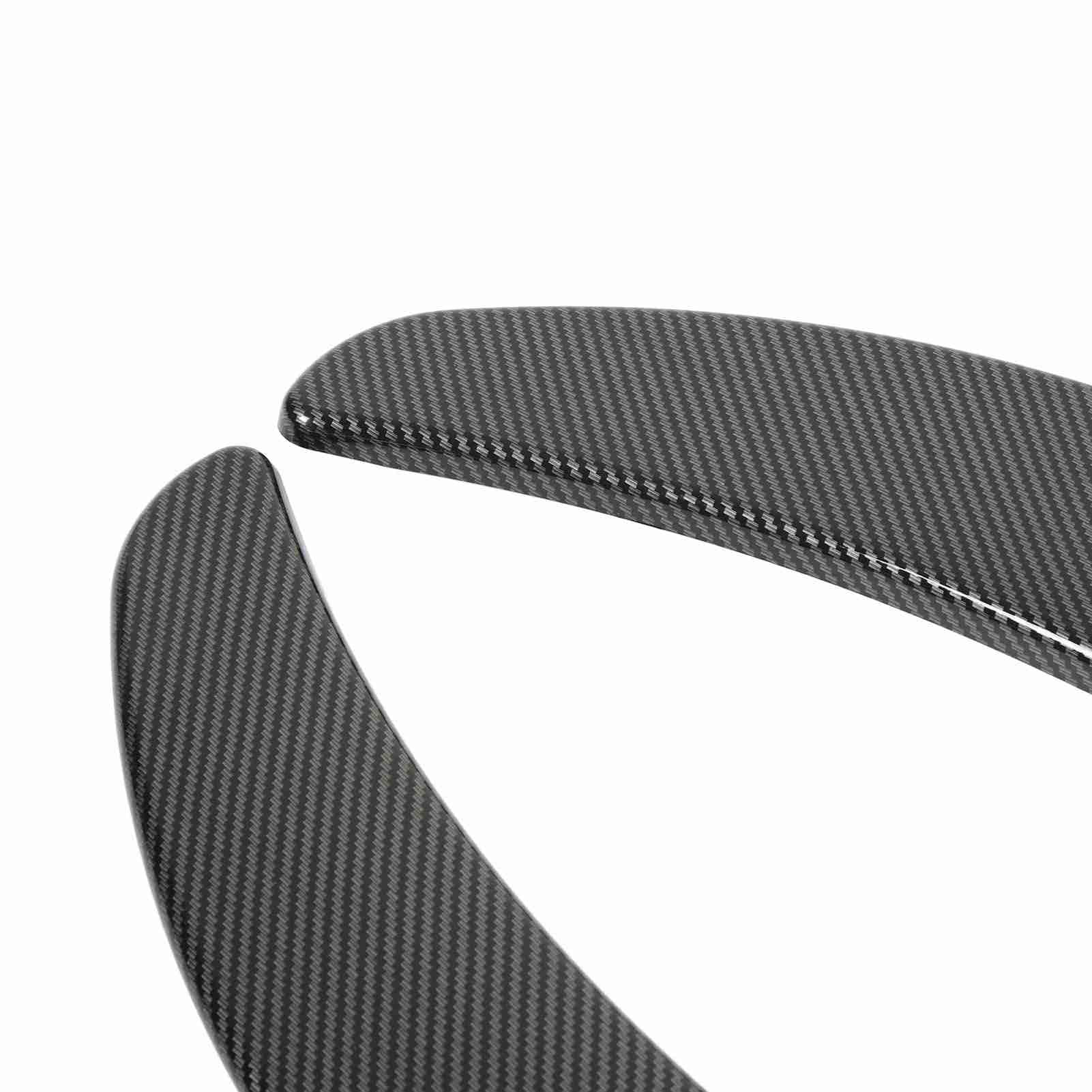 2 pezzi Spoiler per il bagagliaio posteriore, spoiler a forma di ala per il bagagliaio universale, 41,5 cm Lip per ridurre la resistenza al per berline e hatchback, spoiler p (Stile fibra di