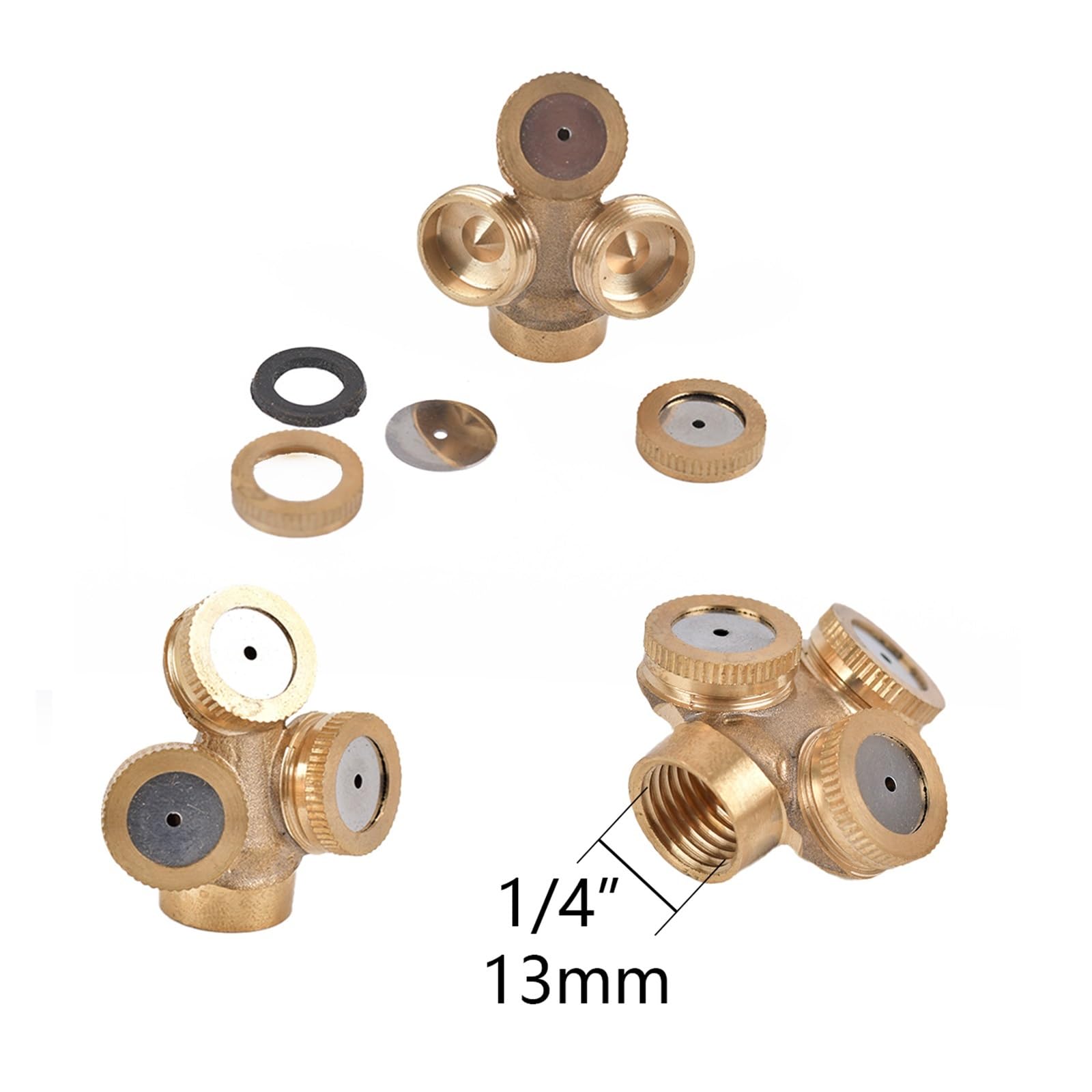 1PC 1/4 "1/2" Ugello spruzzatore da Giardino in Ottone con Filtro a Rete for nebulizzazione irrigazione Acqua Sprinkler Raccordo | A