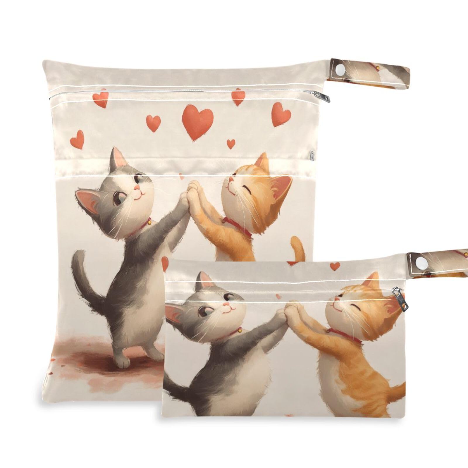 Msyxl 2pcs Wet Dry Bag for Baby Cloth Diapers, Waterproof Reusable Mjayodi3mdmwawvhc21zmgvvsm1y Wet Bag with Two Zippered Pockets Washable Pool Gym Travel Bag for Clothes