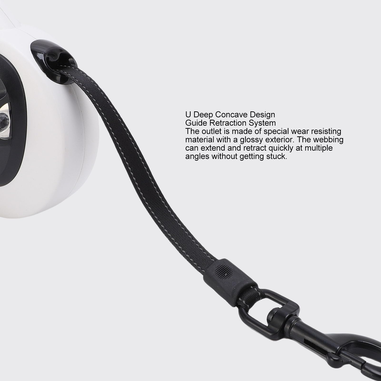 Sangle Réfléchissante à Poignée Souple, Laisse Rétractable Automatique pour Animaux de Compagnie, pour la sécurité des Chiens de Marche, Corde en Nylon de 5m pour Les Activités de Plein Air