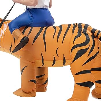 【値下げ中‼️】本格的 エアー着ぐるみ トラ コスプレ 楽天市場】虎 エアコス トラ乗り コスチューム 寅 着ぐるみ