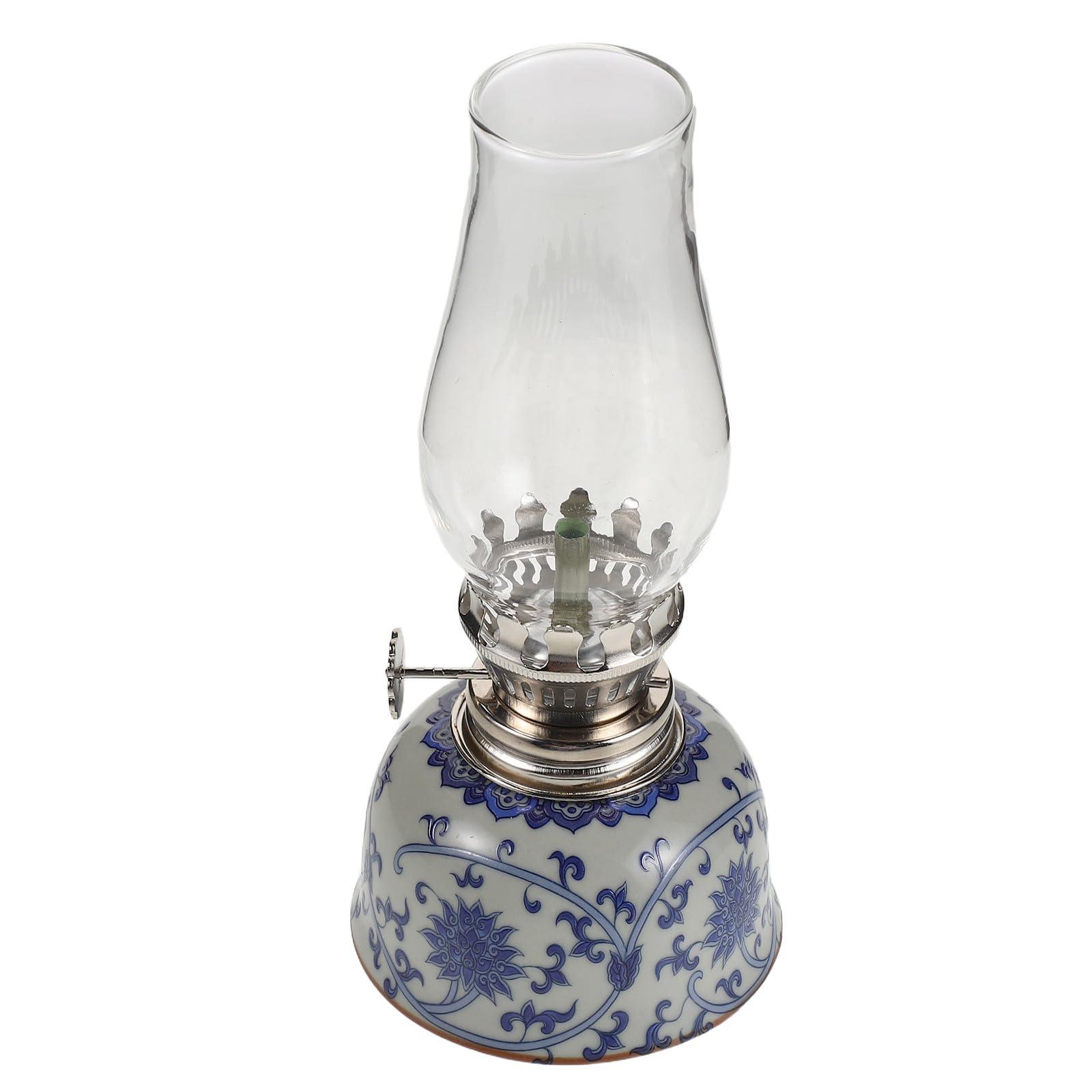 Lampe à huile en céramique stable pour créer une ambiance feutrée au salon