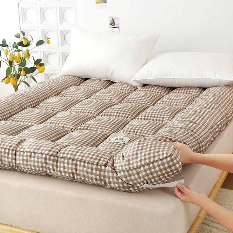 Draagbare Slaapmatras Générique Futon-vloermatras Voor Opvouwbare Vloermatras, Verdikte Draagbare Matras Volwassenen