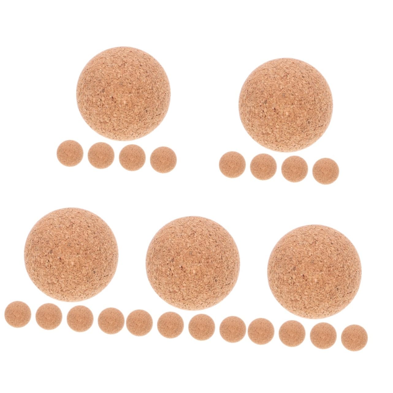 TOYANDONA 25piezas Balones De Madera para Futbolín De Corcho Reemplazables Accesorios Portátiles para Interiores