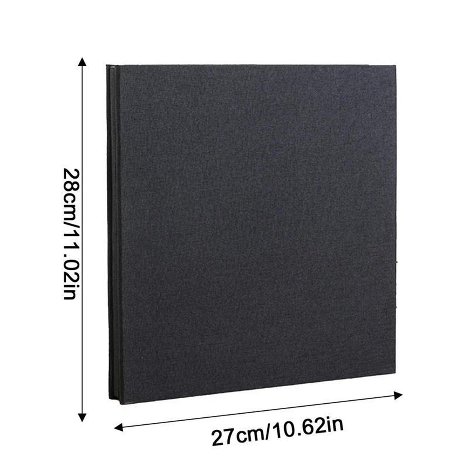 Álbum de fotos 4x6, cubierta lino, álbum, libros imágenes protectores autoadhesivos, multifunción for boda, hogar, Hotel, albergue Para Aniversarios(Green)