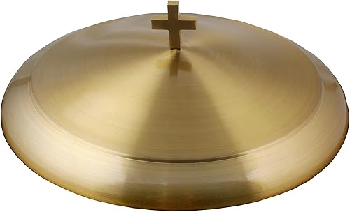 Miniatura 10 de Cubierta de bandeja de comunión premium para iglesias, bandejas para servir bebidas sagradas tapa para iglesia, suministros de iglesia de acero