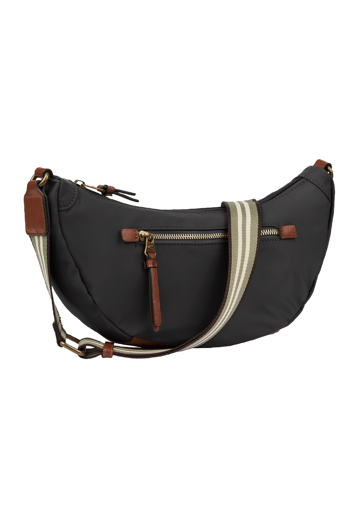 camel active Women's Bari Banana Bag Handbag, black, S