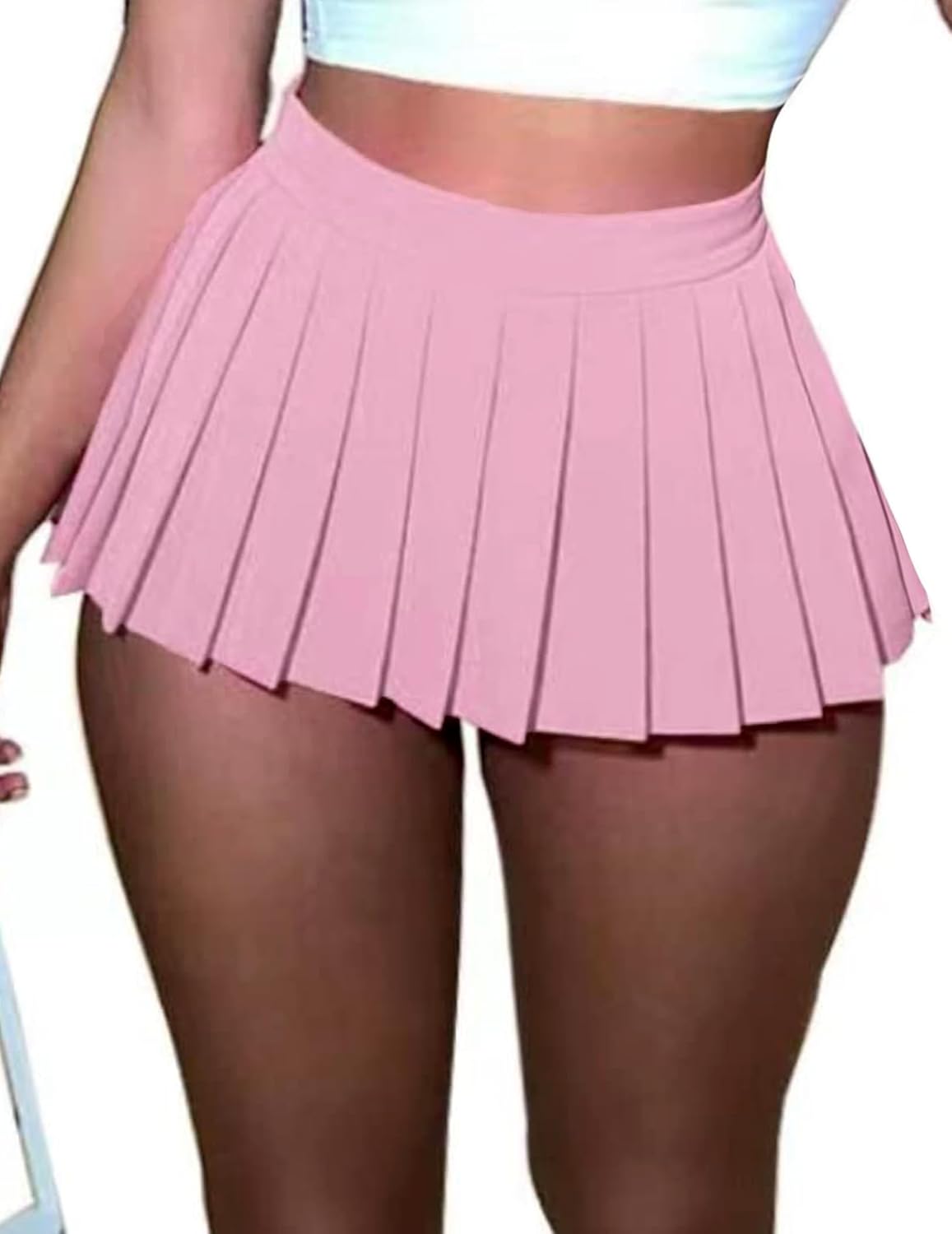 Mini Skirt for Women Pleated Skirts Y2K Sexy Skirt High Waist Schoolgirl Skirt Elastic Waistband Cosplay Club Outfits