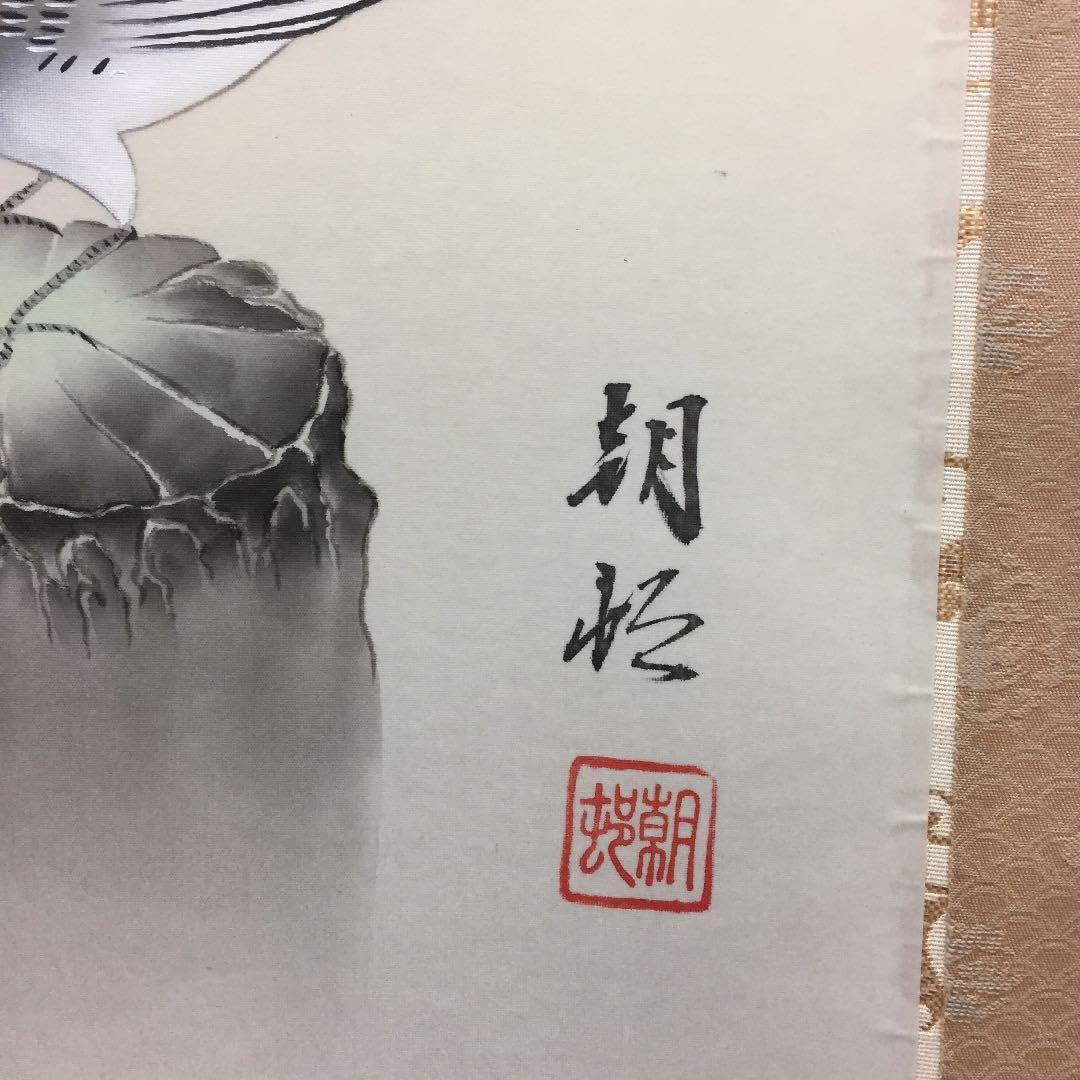 Amazon.co.jp: 掛け軸 柳川 朝邨作 菖蒲 桐箱付き : ホーム＆キッチン