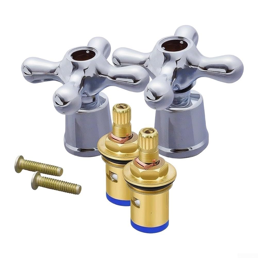 Cartucho de para grifo 35mm Pie Plano Repuesto Válvula Cerámica ABS para Cocina Baño para ducha Monomando Mezcladora Frío Caliente Kit Reparación