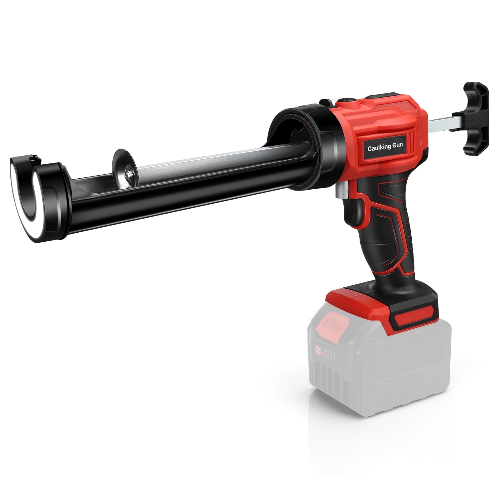 Lytool Akku Kartuschenpresse Kompatibel mit Makita Akku-18V mit LED-Licht | Elektrische Kartuschenpistole Silikonpistole Akku, einstellbare Drehzahl für 310 ml-Kartuschen (Ohne Akku)