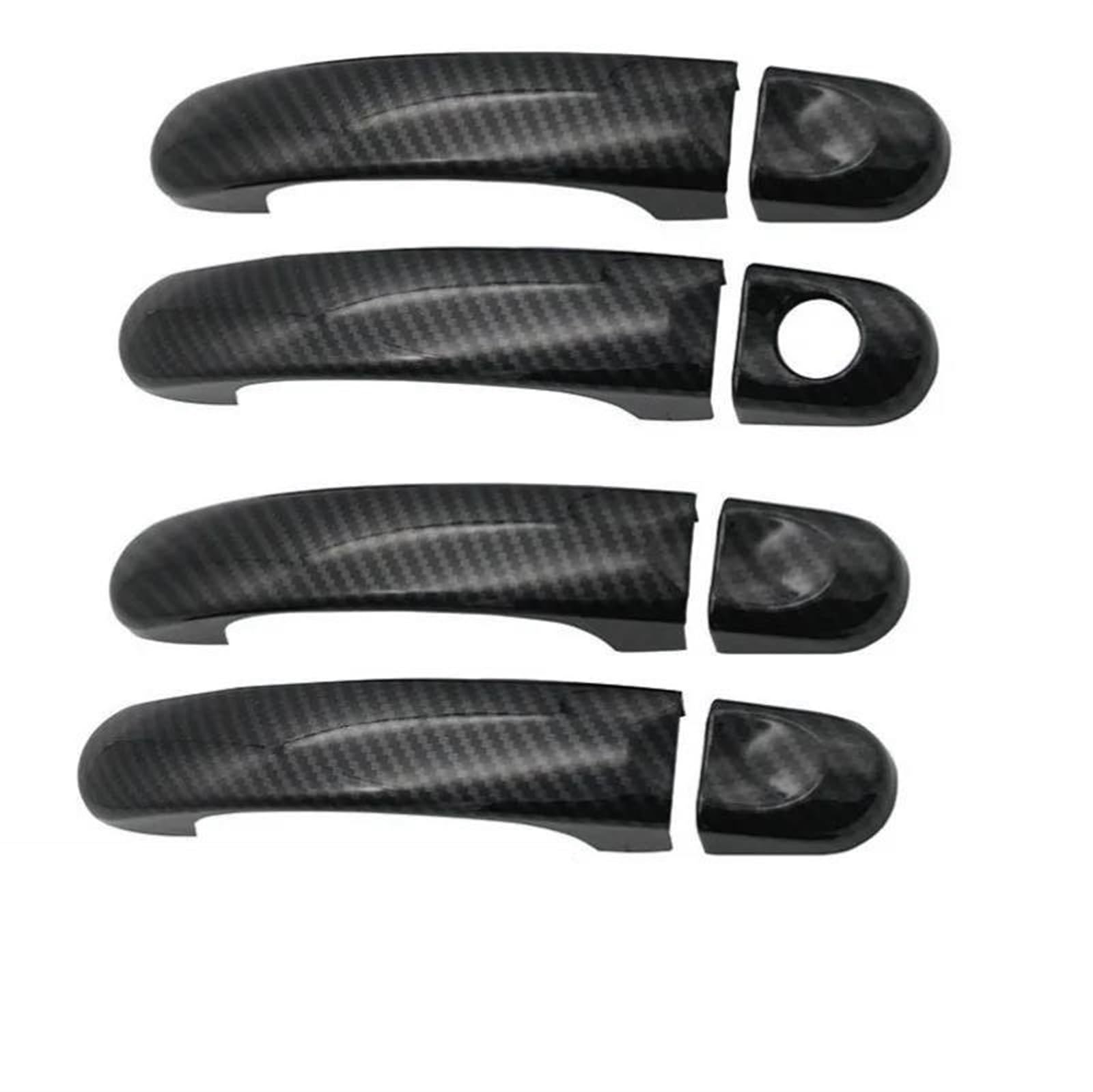 NMJLQW Car Door Handle Cover Exterior Trim Decorative Accessories for Touran for Caddy 2003-2015(Black A)